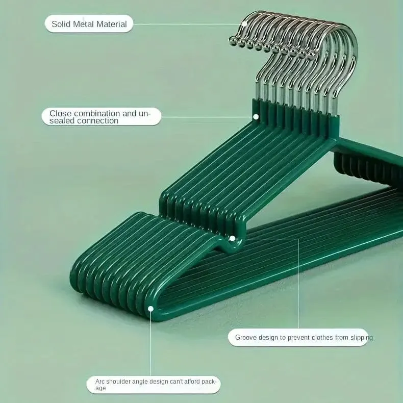 10-Piece: Non-Slip Clothes Hangers Set