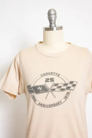 1970s T-Shirt CORVETTE Car Tee Shirt XS Extra Small