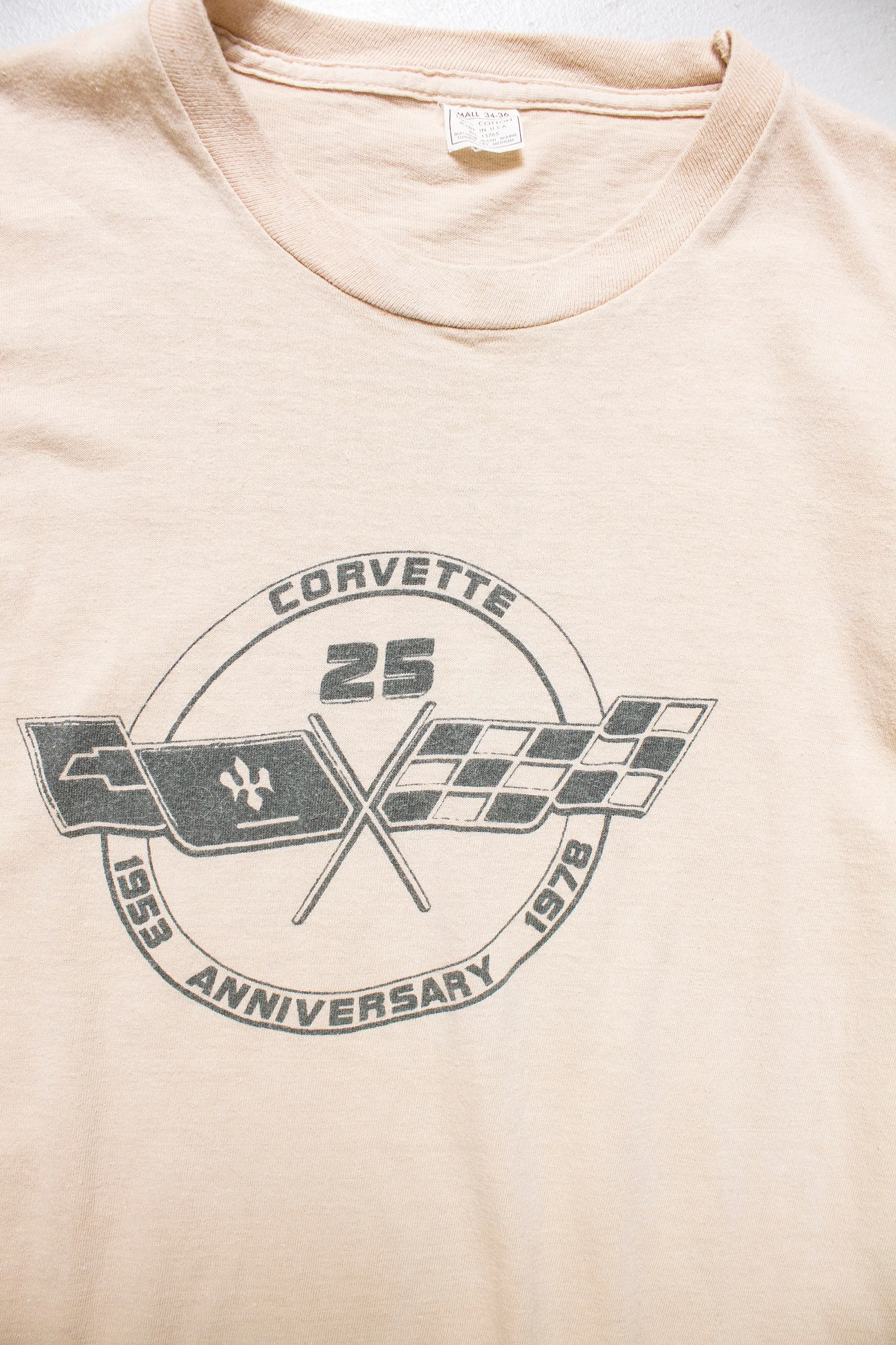 1970s T-Shirt CORVETTE Car Tee Shirt XS Extra Small