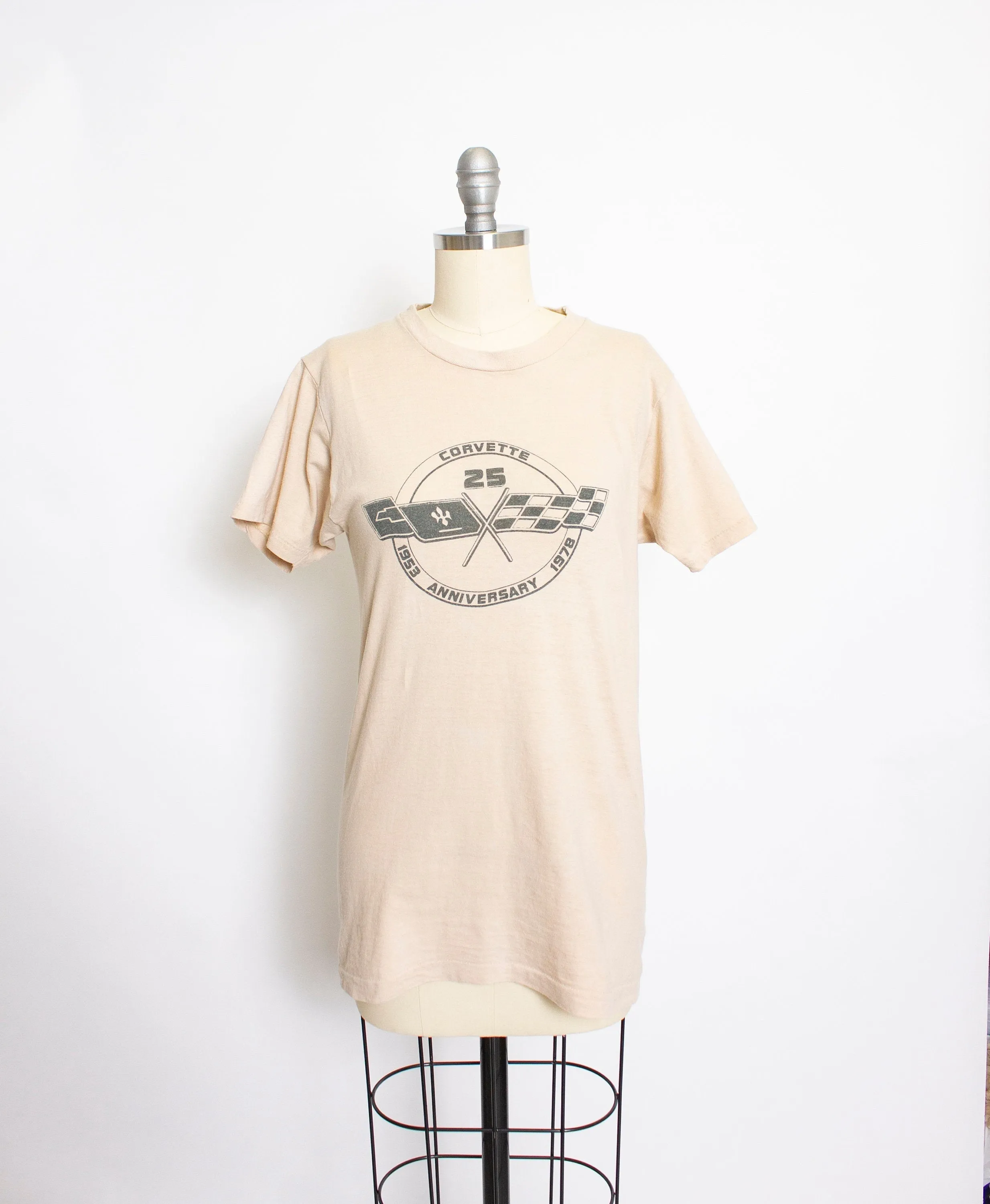 1970s T-Shirt CORVETTE Car Tee Shirt XS Extra Small