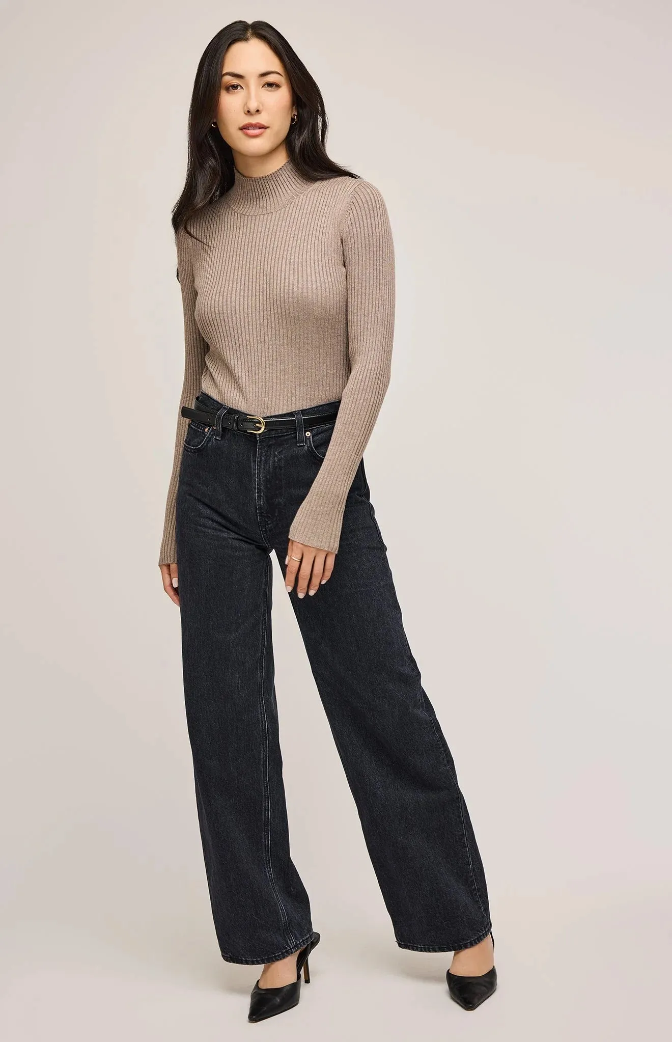 Arlen L/S Top-Cobblestone