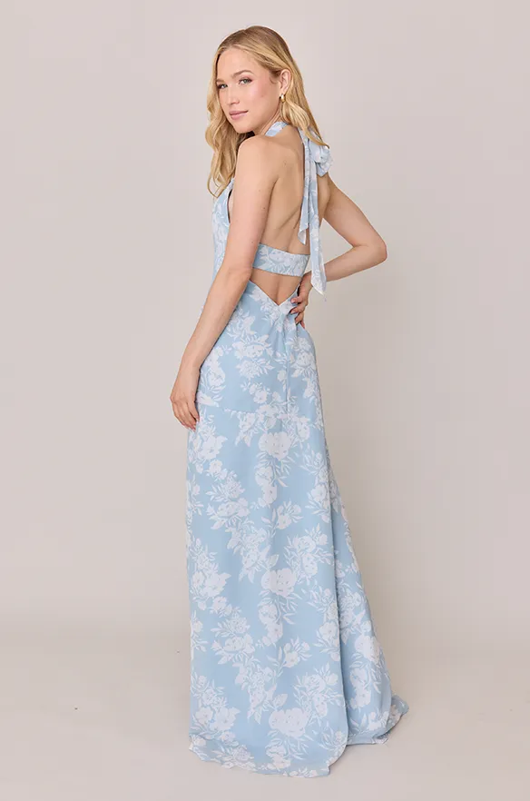 Athena Chiffon Floral Print Dress | Made To Order