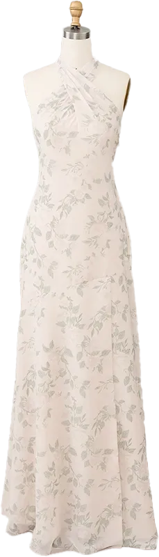 Athena Chiffon Floral Print Dress | Made To Order