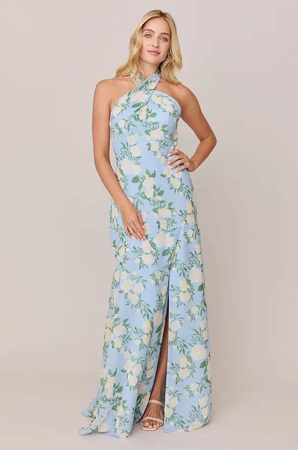 Athena Chiffon Floral Print Dress | Made To Order