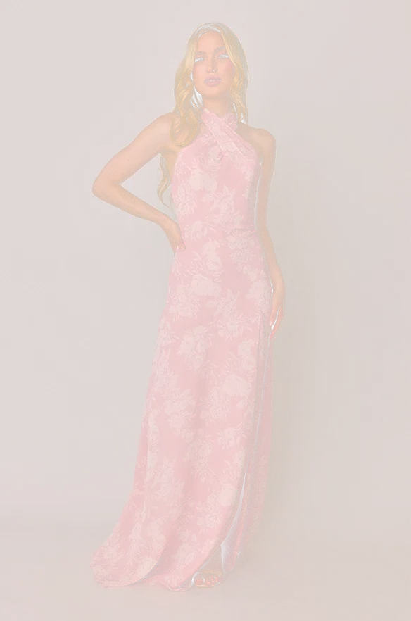 Athena Chiffon Floral Print Dress | Made To Order