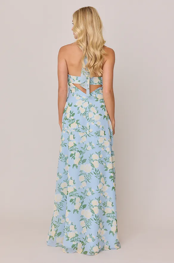 Athena Chiffon Floral Print Dress | Made To Order