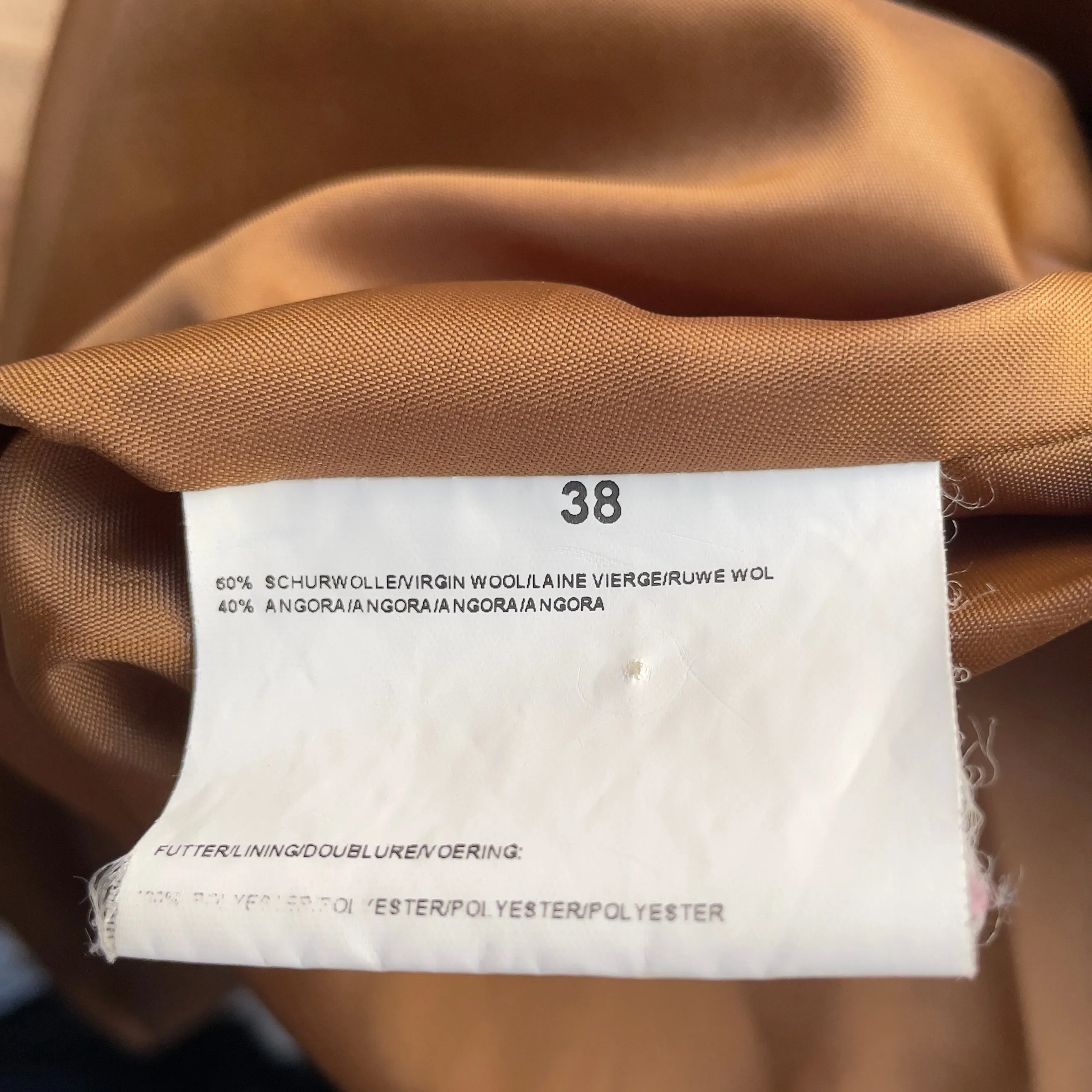 Beige Wool Angora Coat - Fabiani