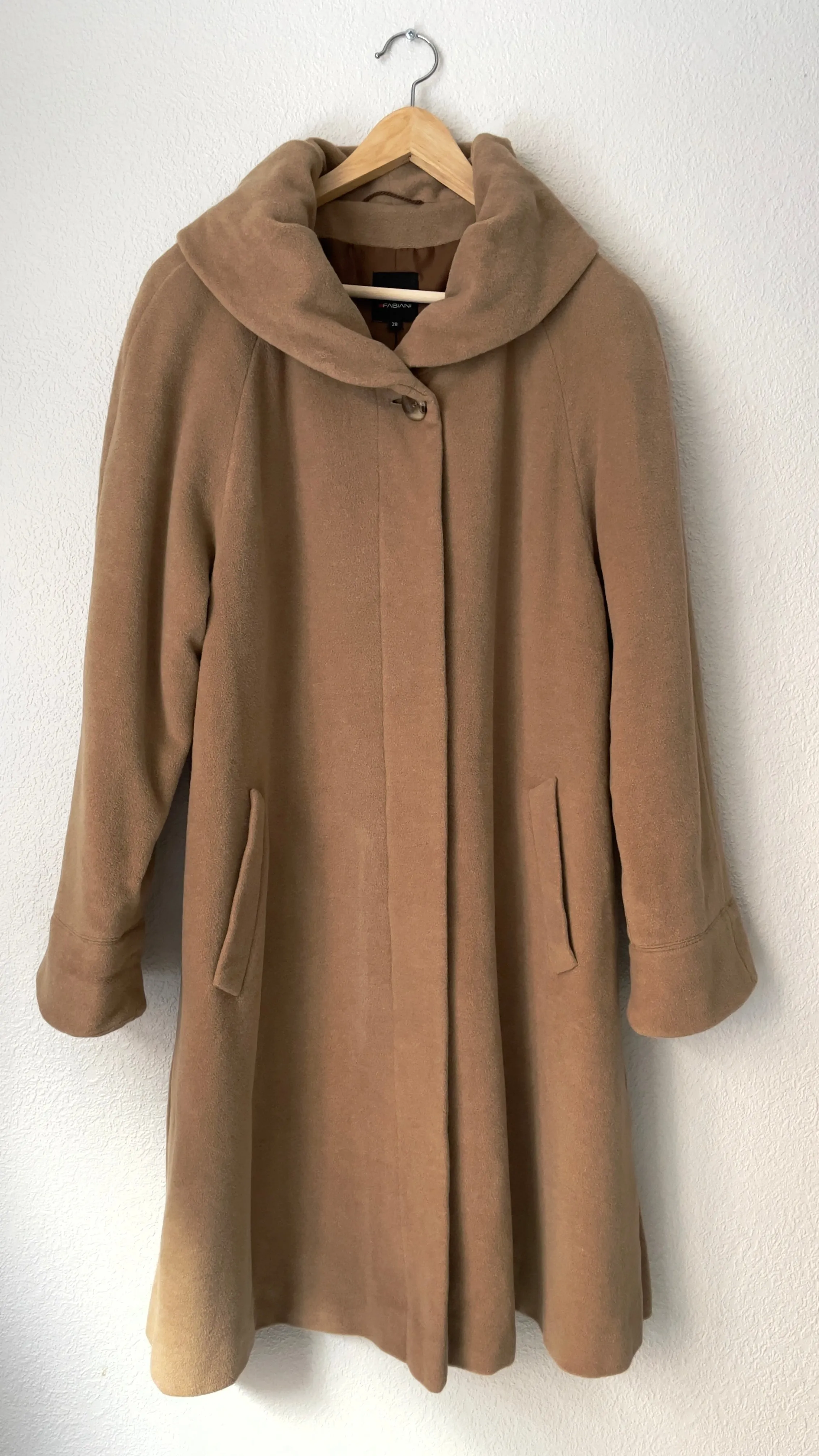 Beige Wool Angora Coat - Fabiani