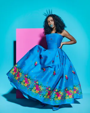 Blue Corset Dress