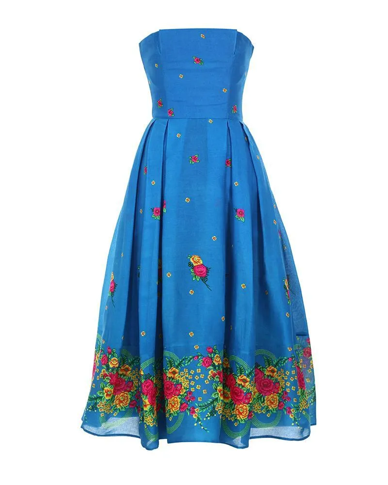 Blue Corset Dress