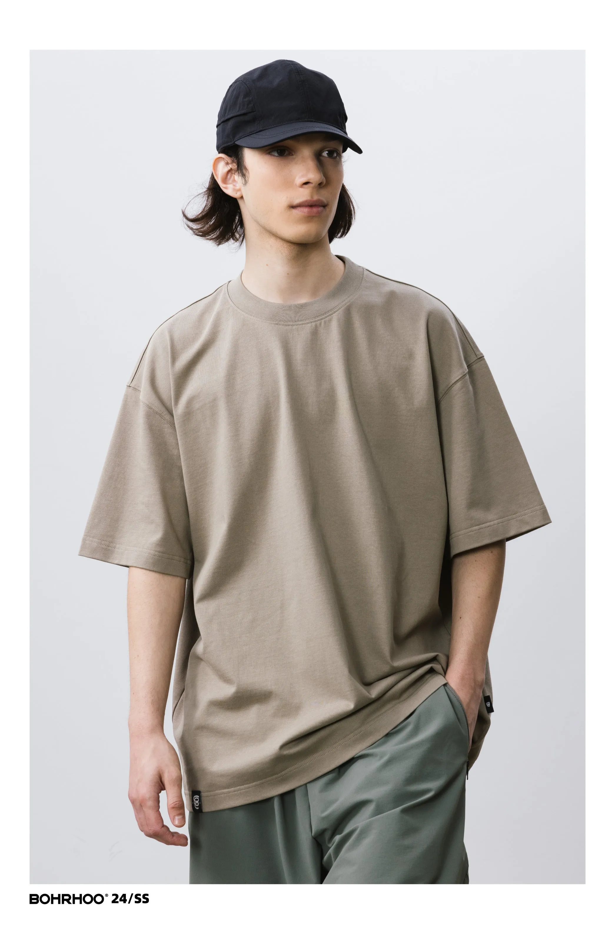 BOHRHOO ルーズコットンベースTシャツ BHH012