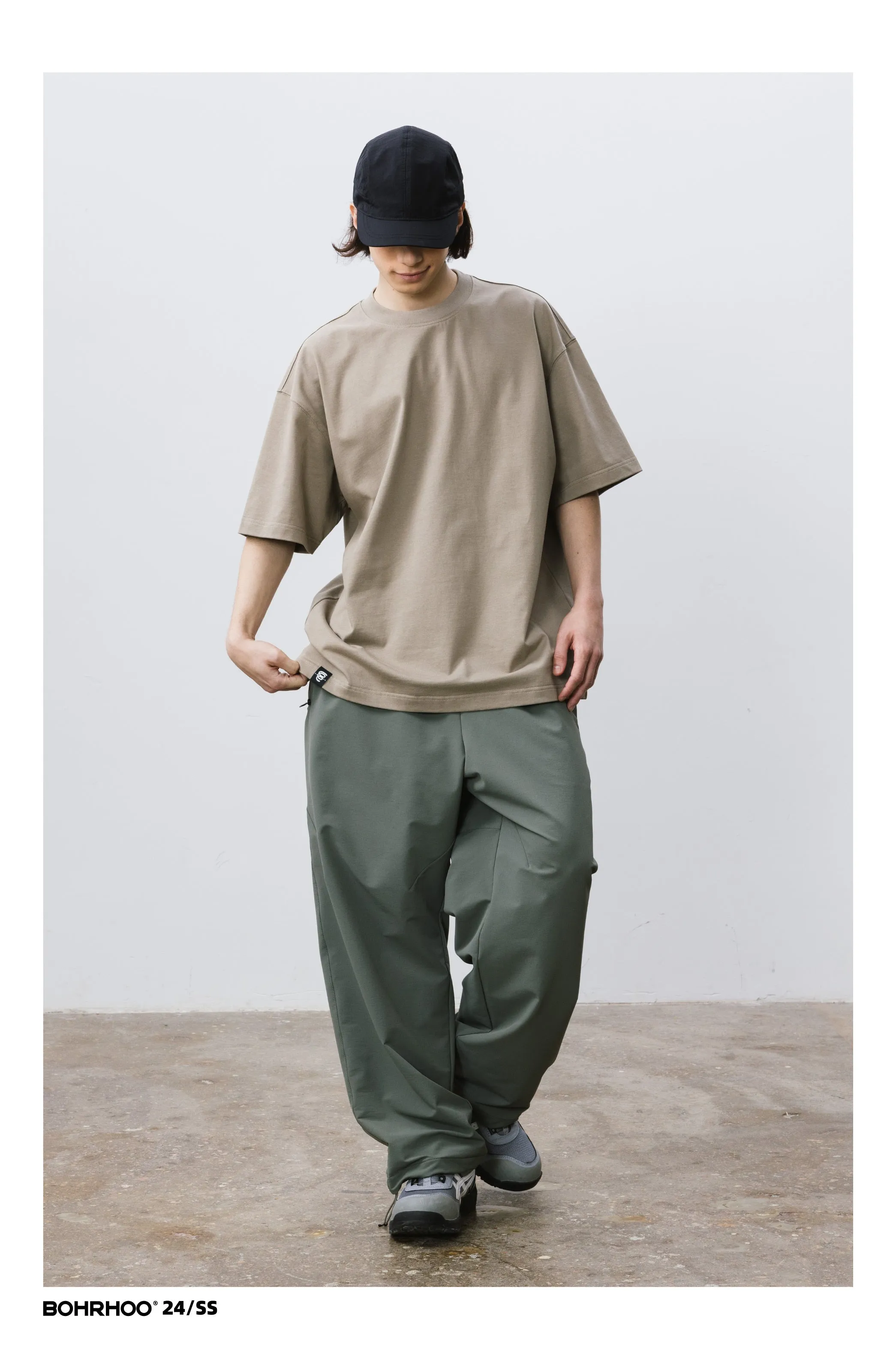 BOHRHOO ルーズコットンベースTシャツ BHH012