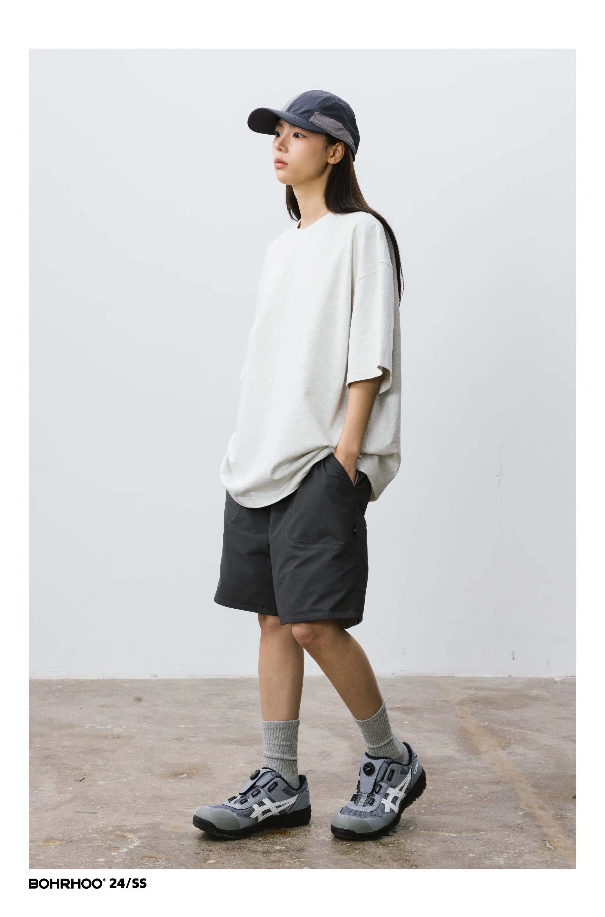 BOHRHOO ルーズコットンベースTシャツ BHH012