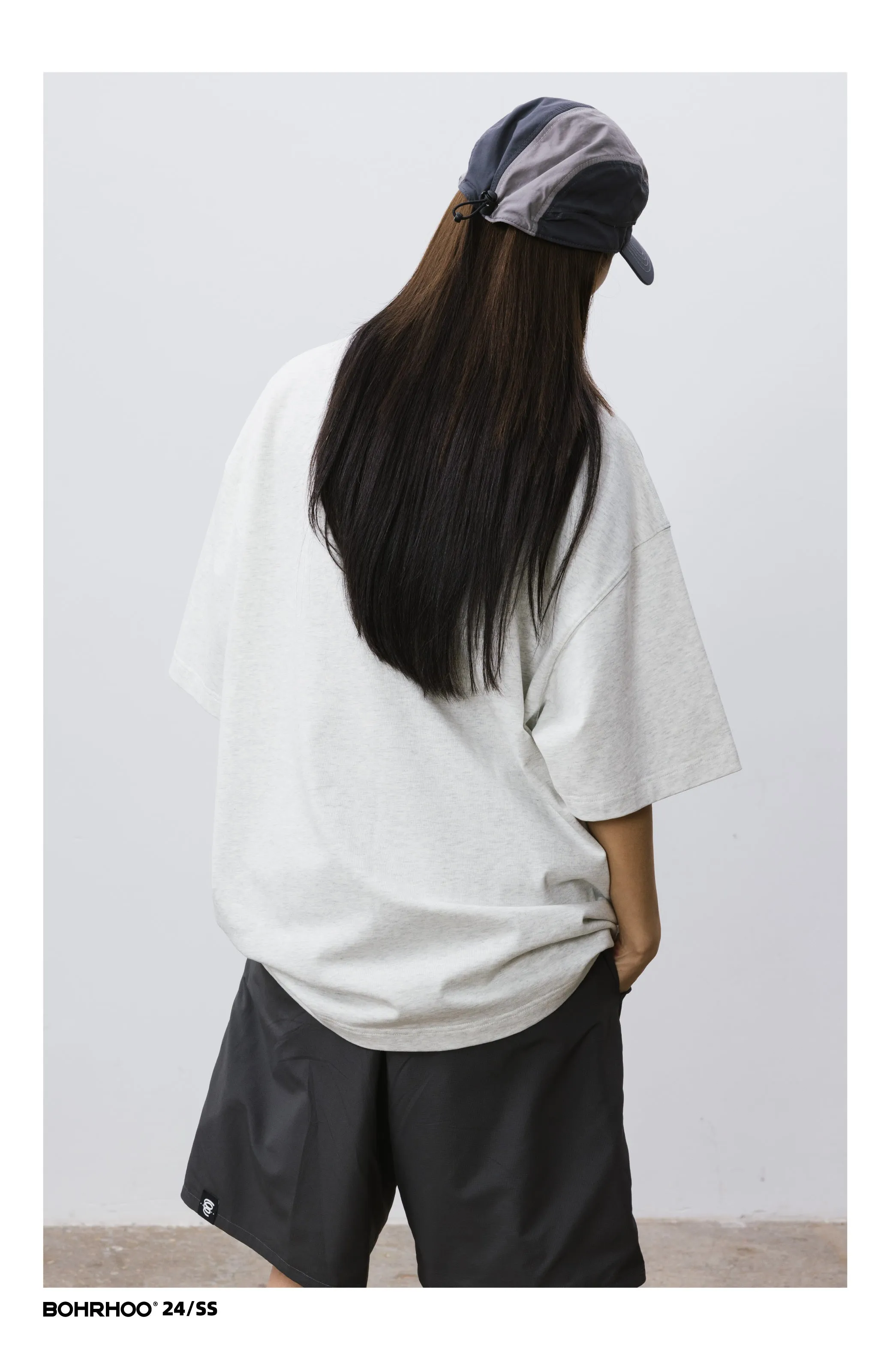 BOHRHOO ルーズコットンベースTシャツ BHH012