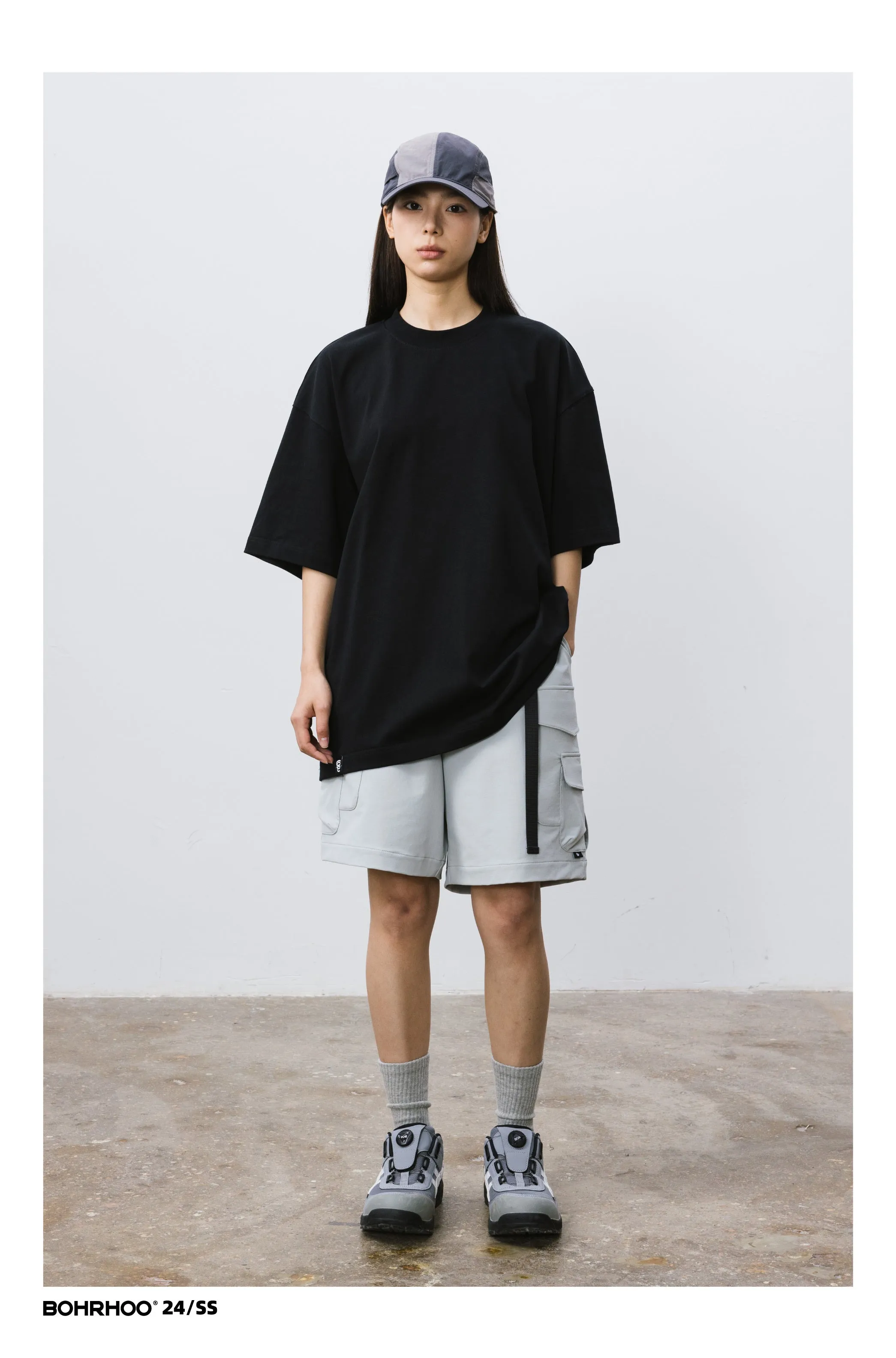 BOHRHOO ルーズコットンベースTシャツ BHH012
