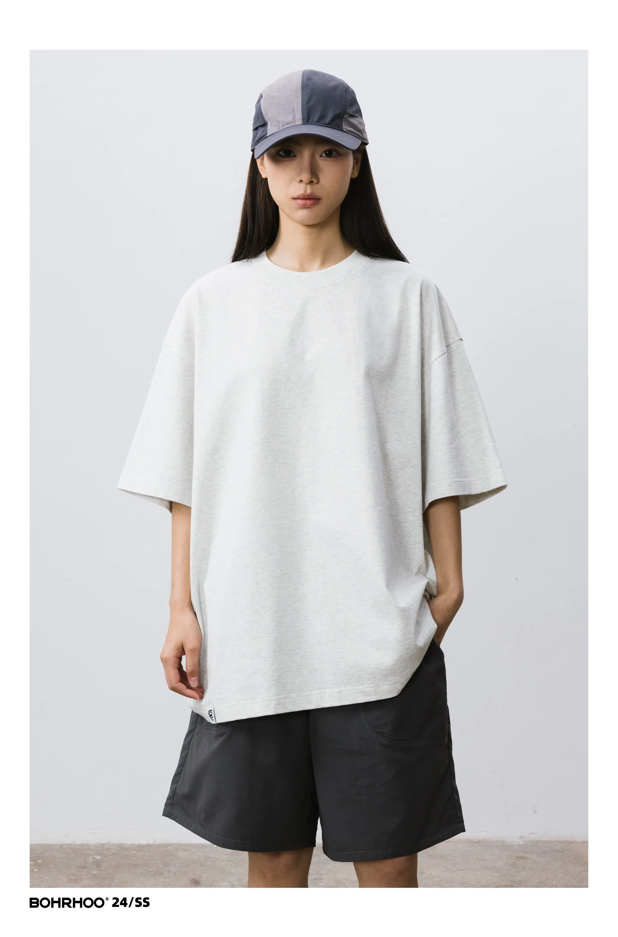 BOHRHOO ルーズコットンベースTシャツ BHH012