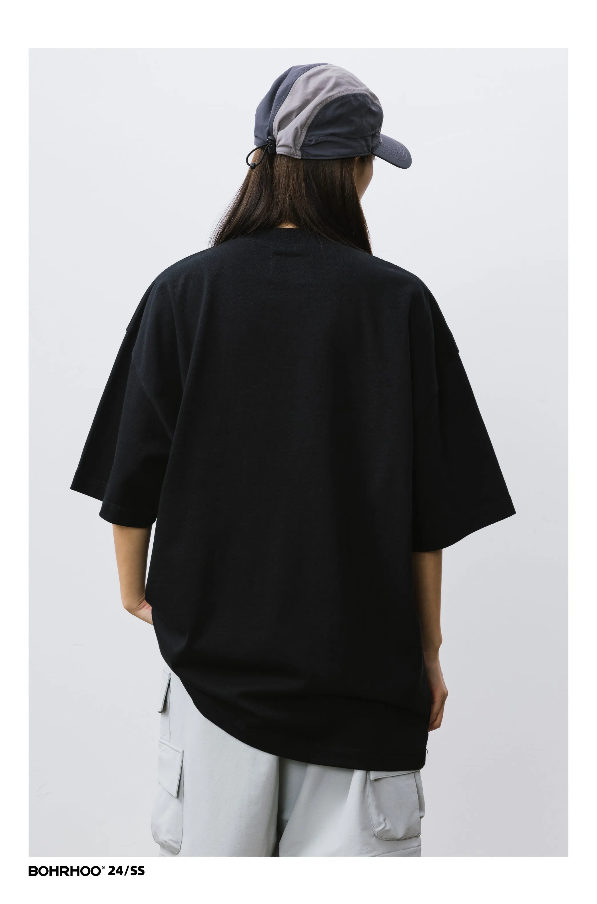 BOHRHOO ルーズコットンベースTシャツ BHH012
