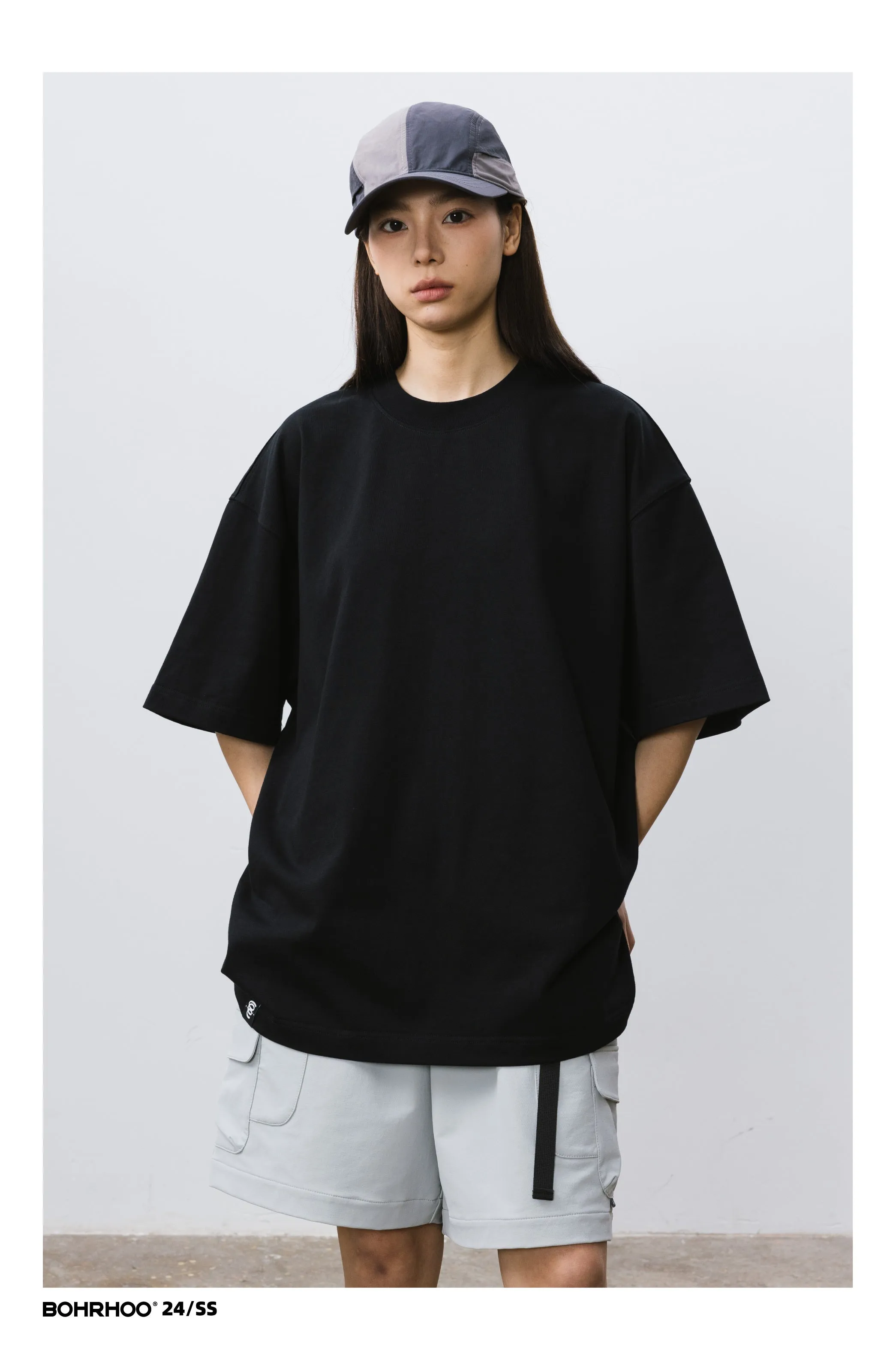 BOHRHOO ルーズコットンベースTシャツ BHH012