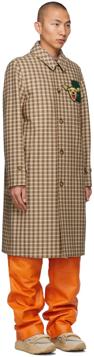 Burberry Beige Check Blackford Car Coat