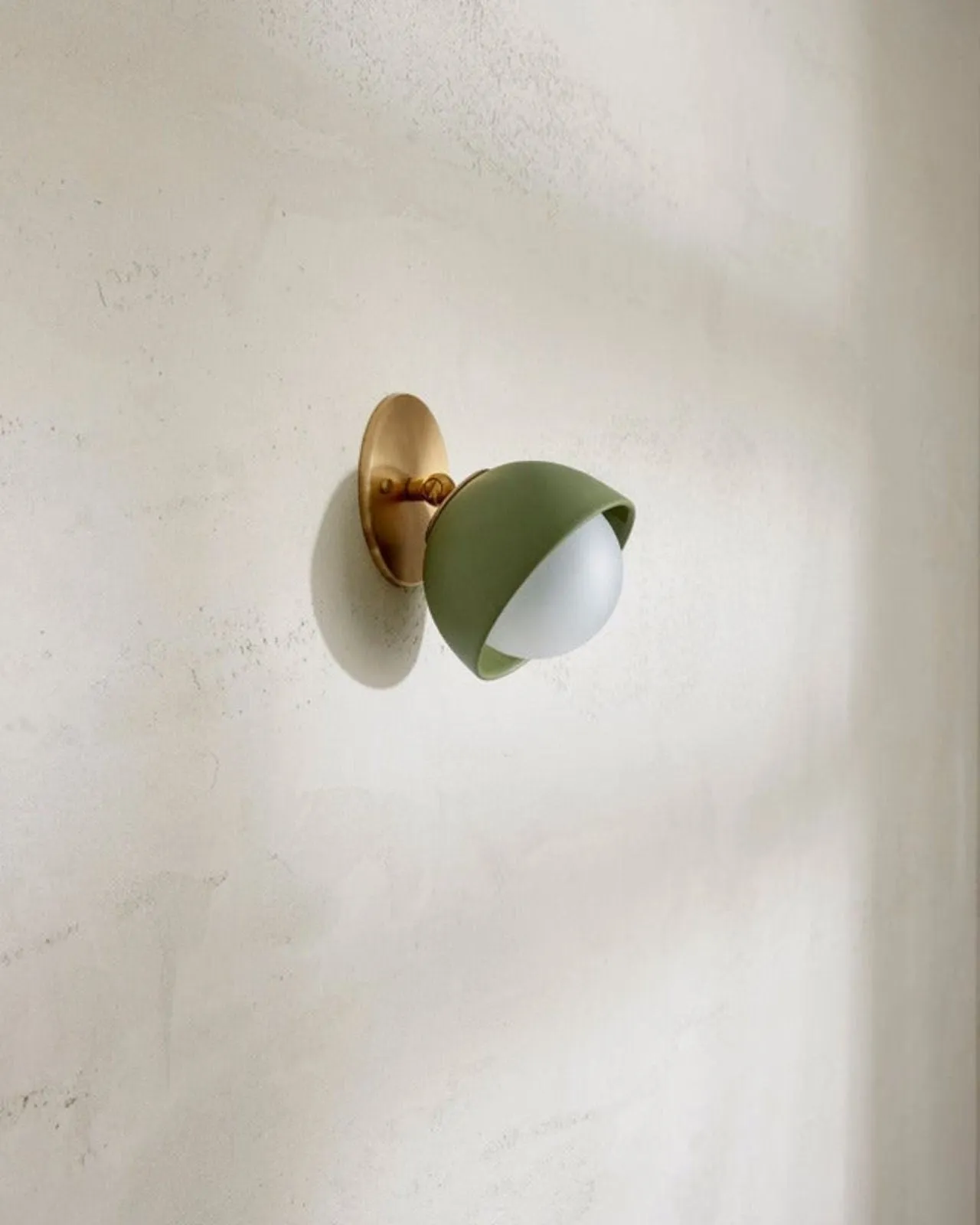 Ceramic Bowl Angle Wall Light | Sage & Brass | SALE
