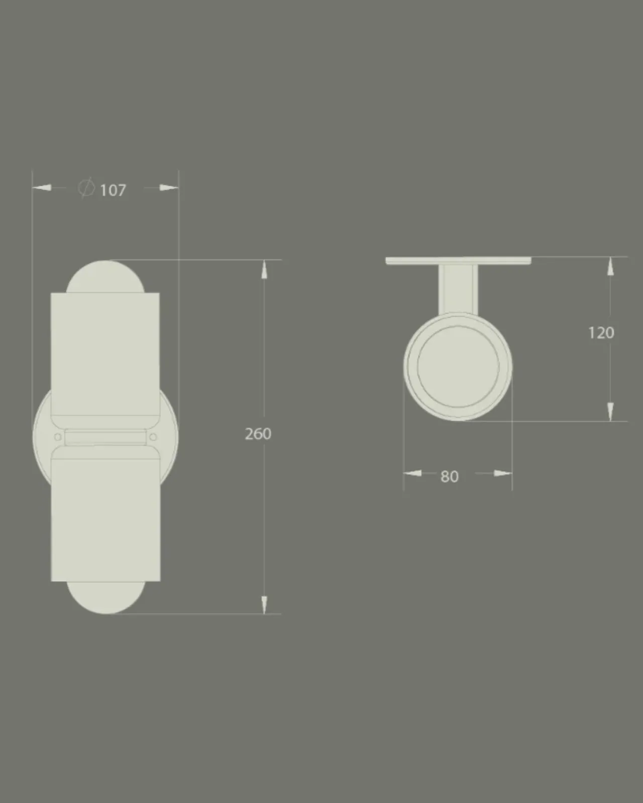 Ceramic Up Down Wall Light | SALE