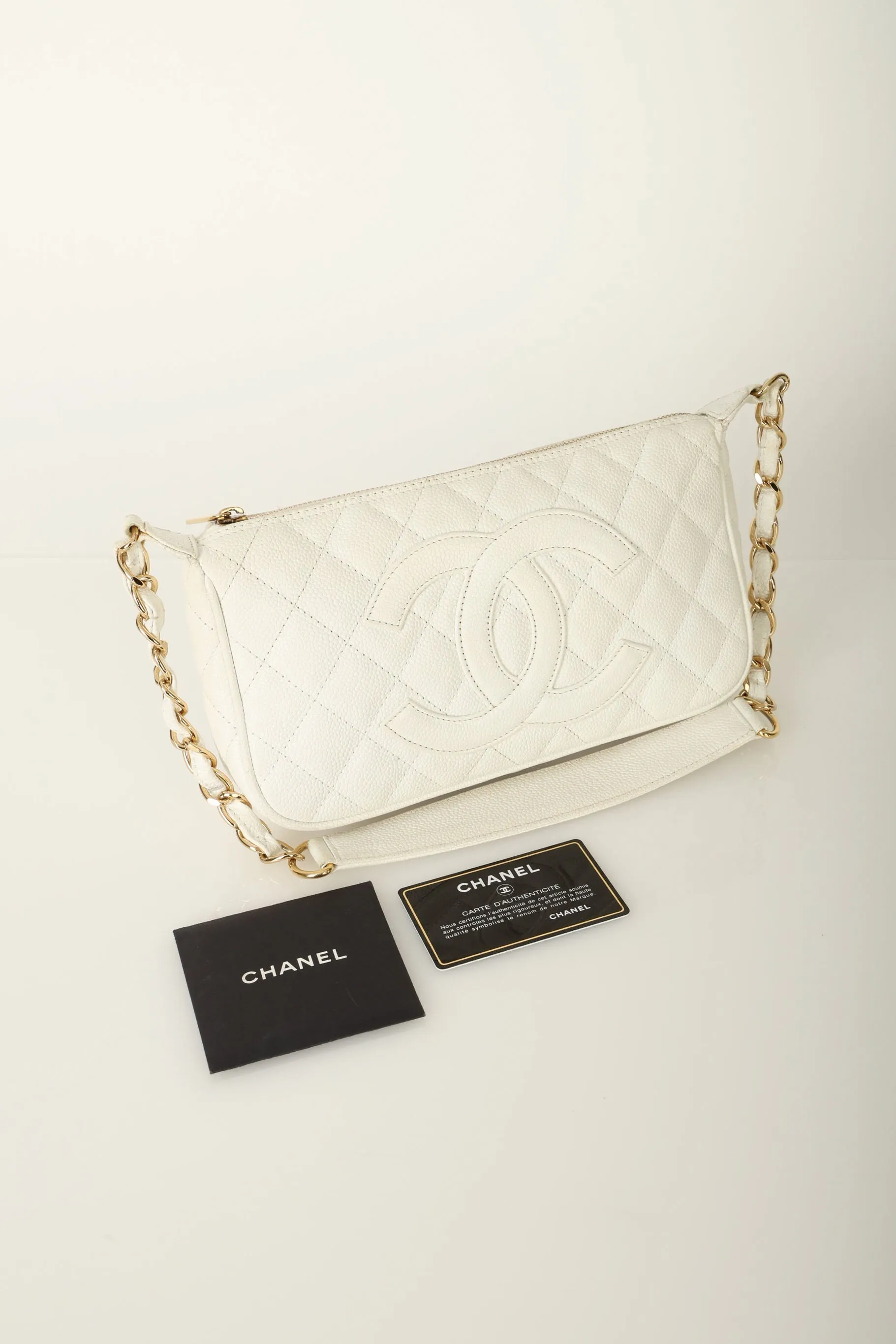 Chanel 2004 Caviar Timeless Pochette