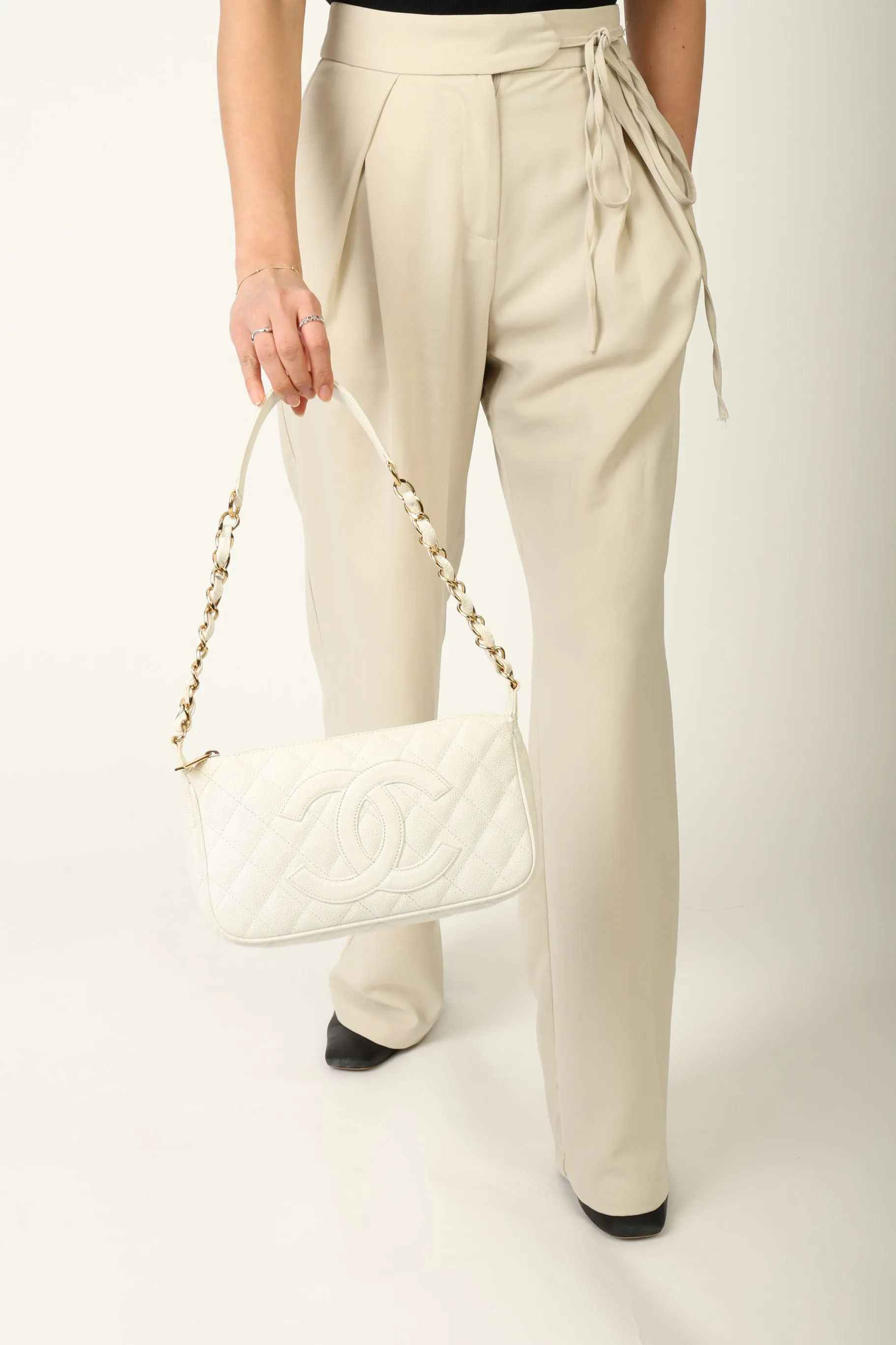 Chanel 2004 Caviar Timeless Pochette