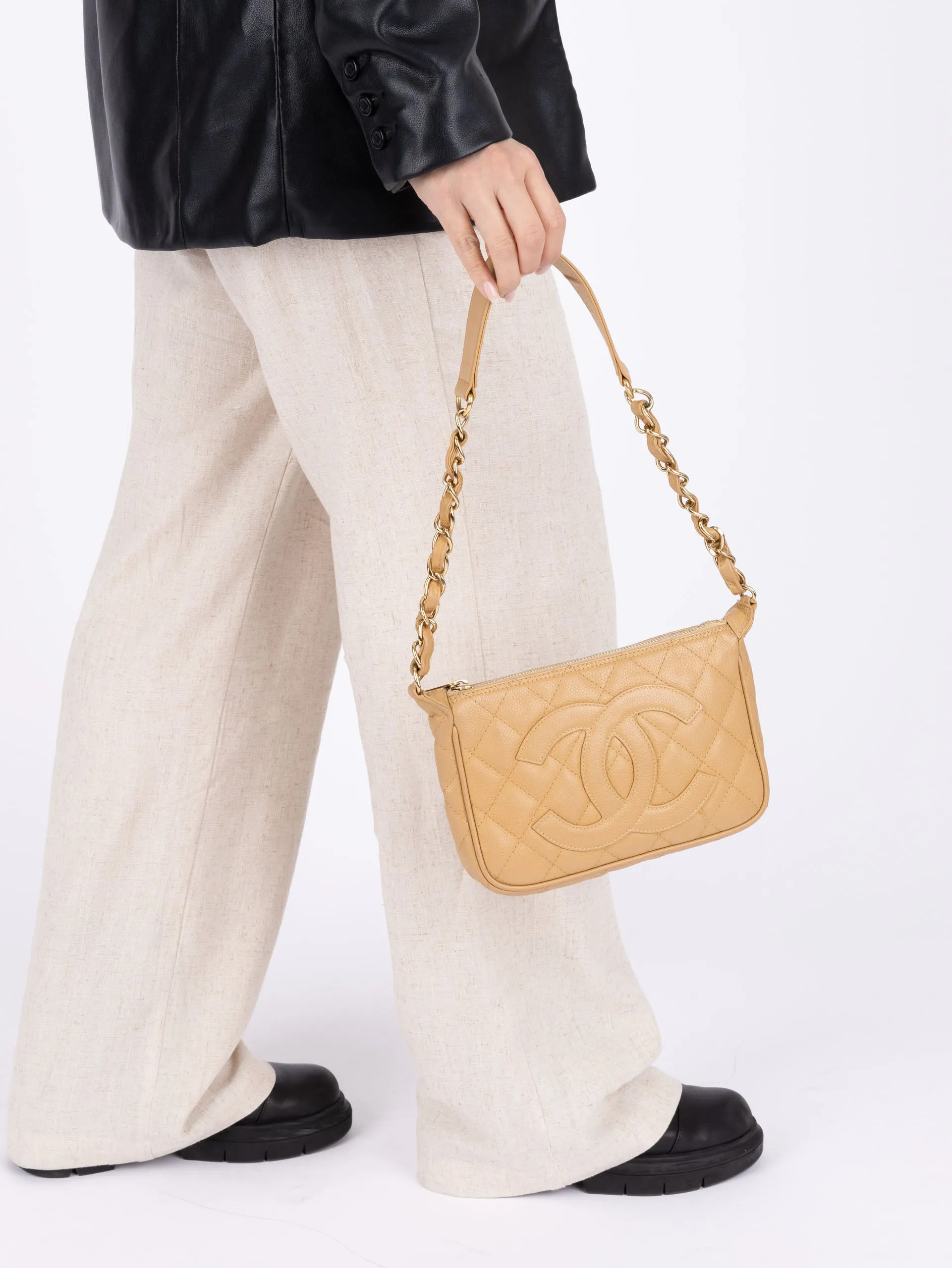 Chanel Caviar Timeless Pochette