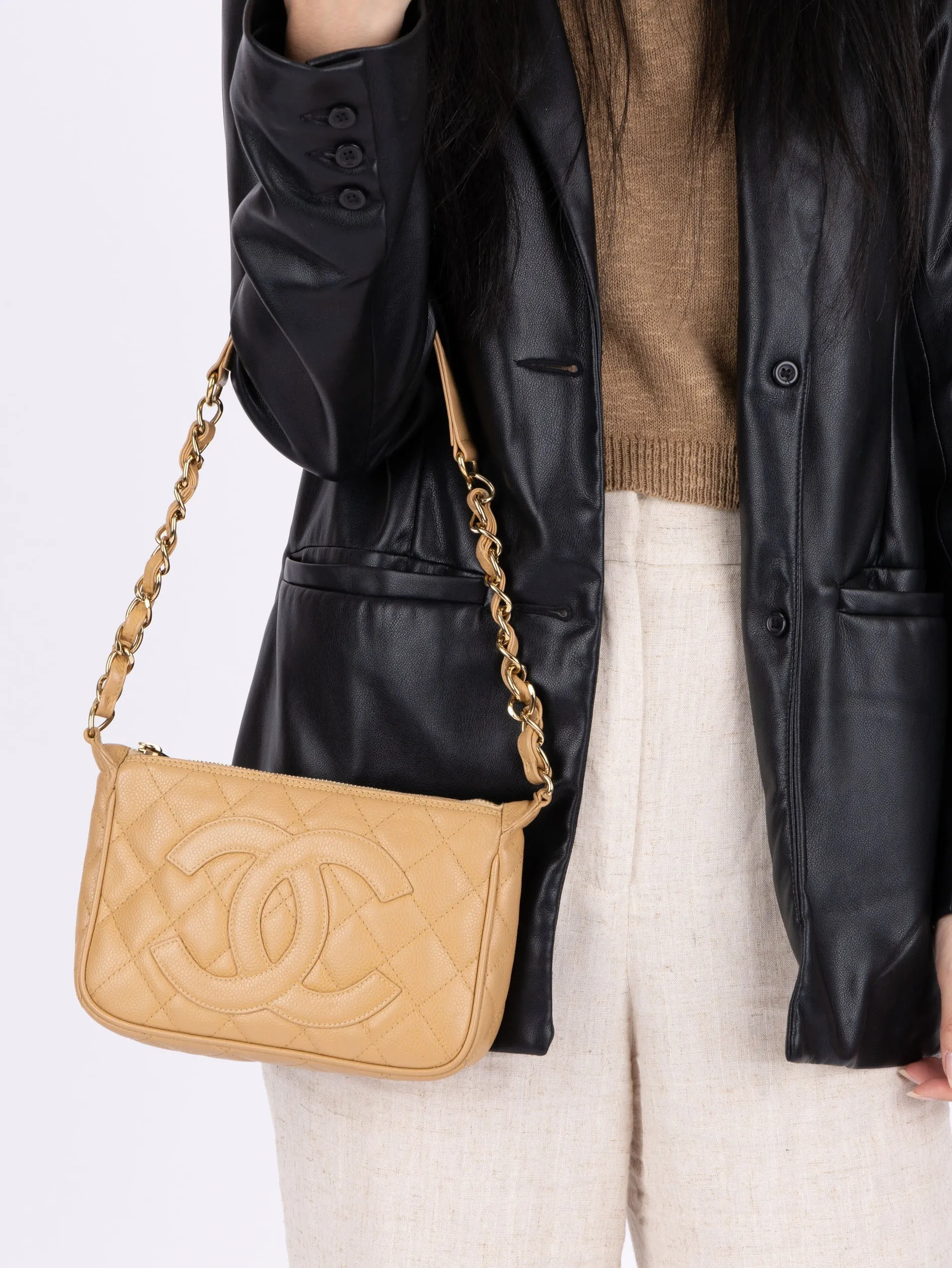 Chanel Caviar Timeless Pochette