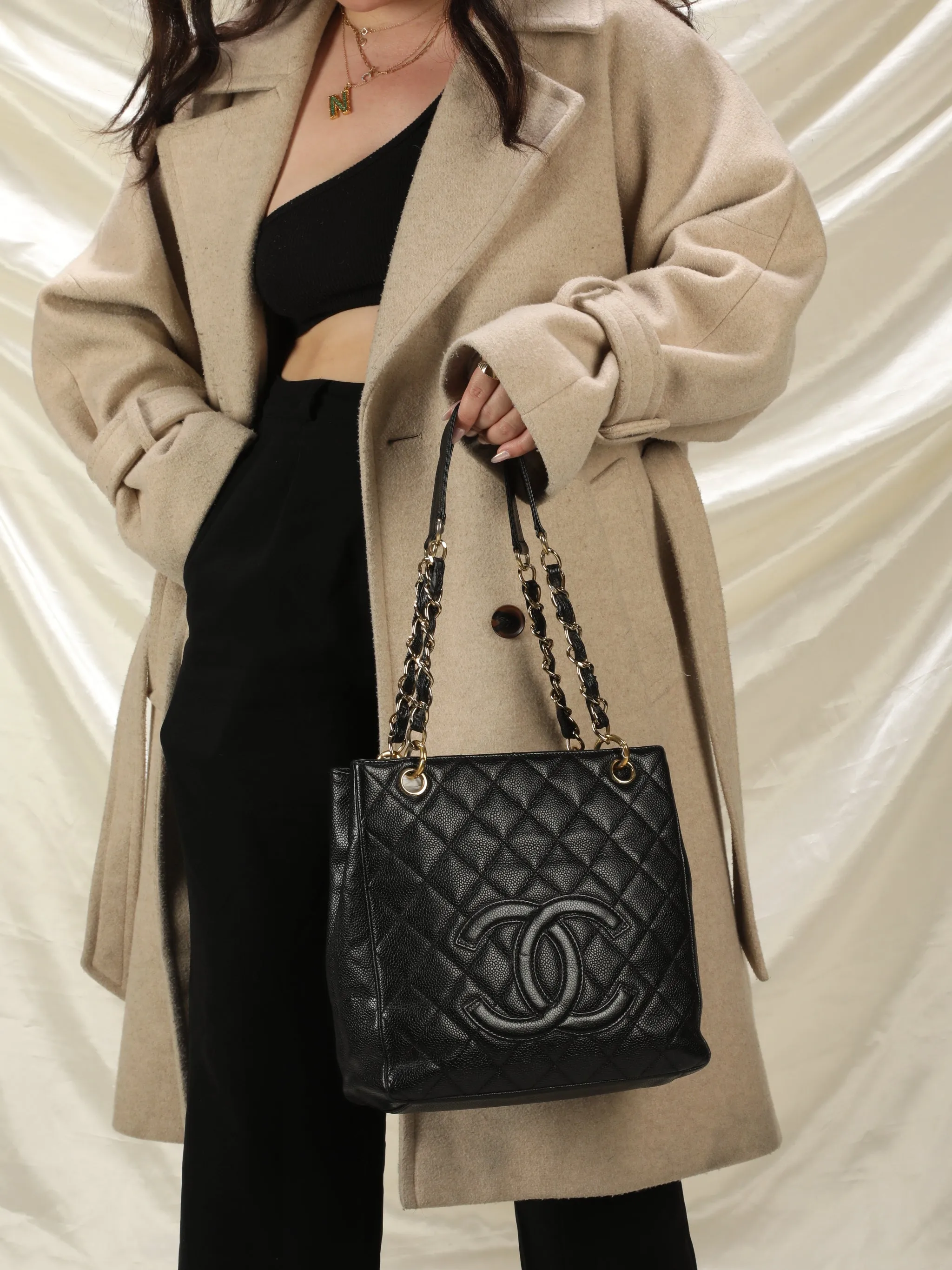Chanel Timeless Caviar Small Bucket Tote