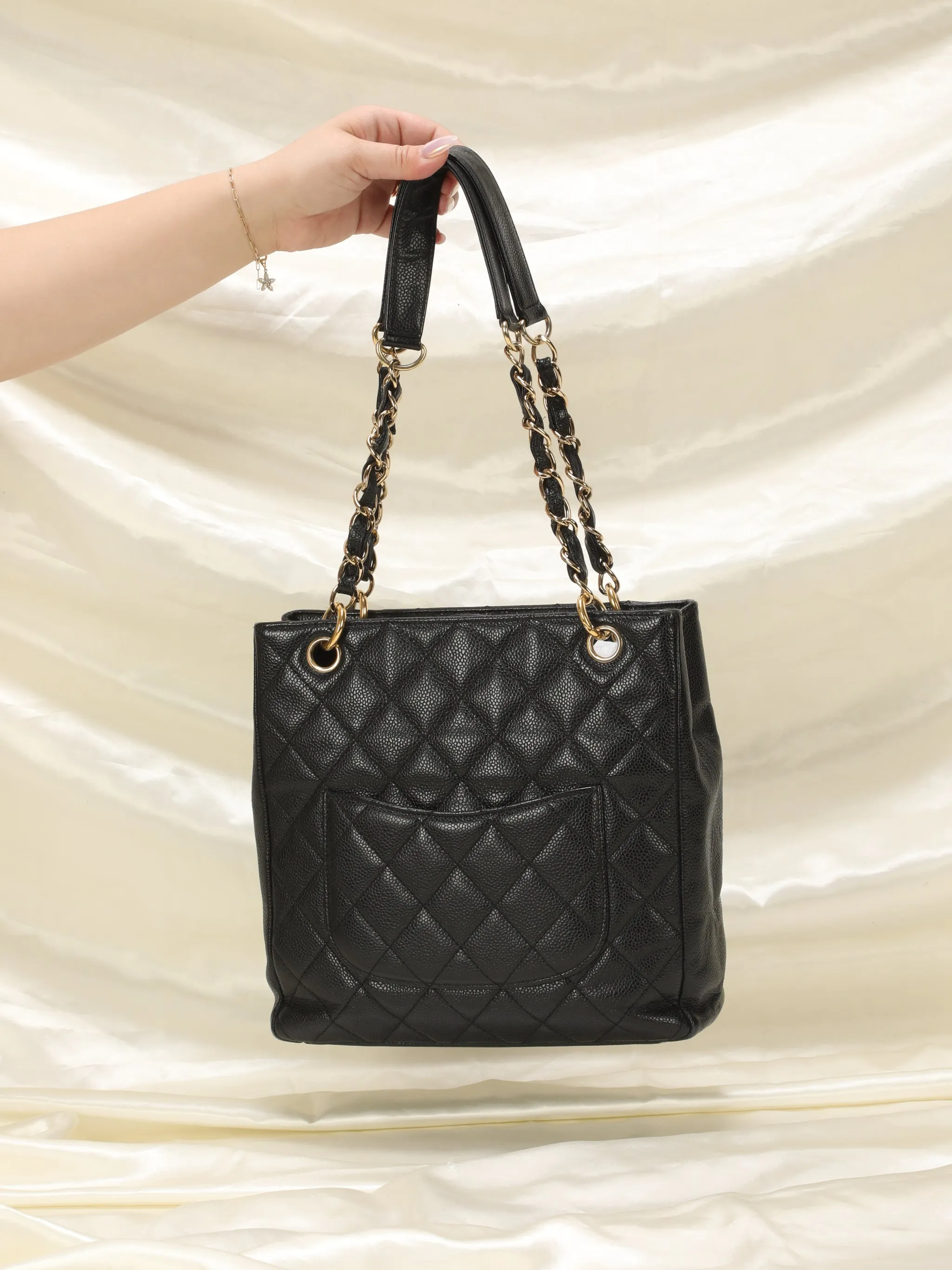 Chanel Timeless Caviar Small Bucket Tote