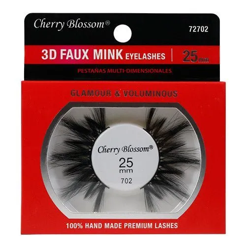 Cherry Blossom 100% Hand Made Premium 3D Faux Mink Eyelashes 25mm