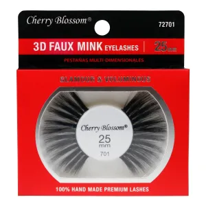 Cherry Blossom 100% Hand Made Premium 3D Faux Mink Eyelashes 25mm