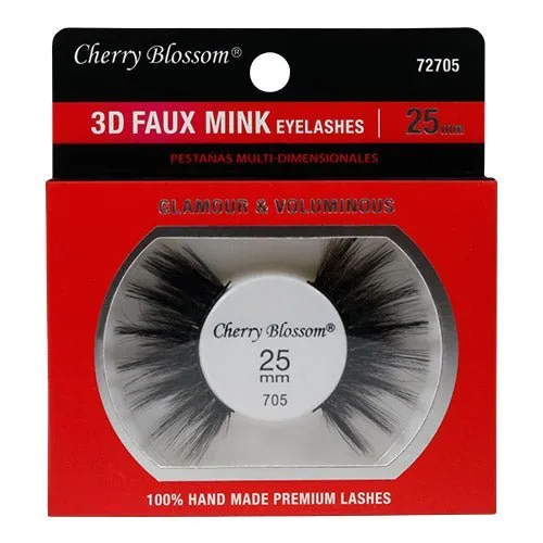 Cherry Blossom 100% Hand Made Premium 3D Faux Mink Eyelashes 25mm