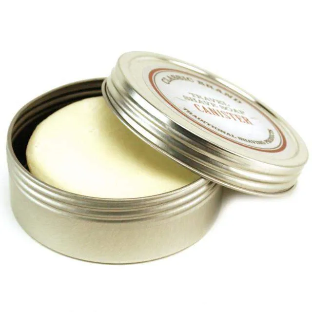 Classic Brand Travel Shave Soap Canister with Soap