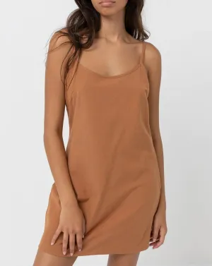 Classic Slip Dress in Caramel