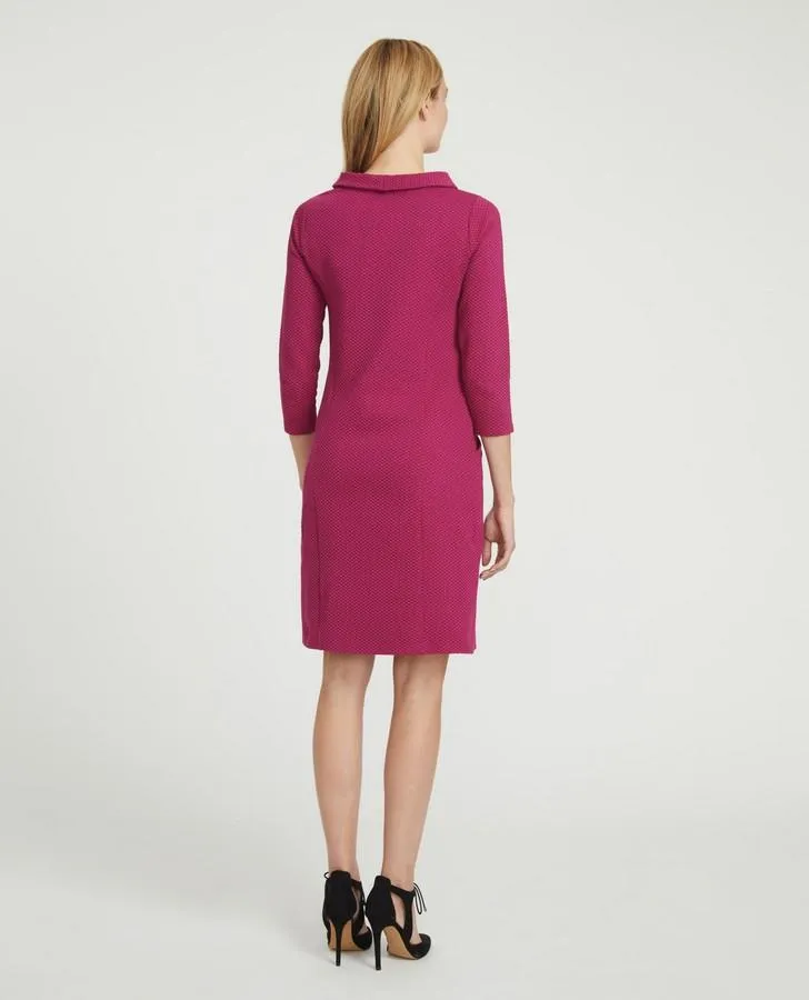 Cranberry Textured Bardot Dress