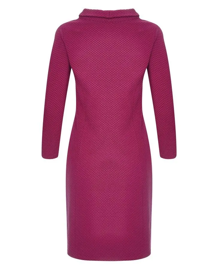 Cranberry Textured Bardot Dress