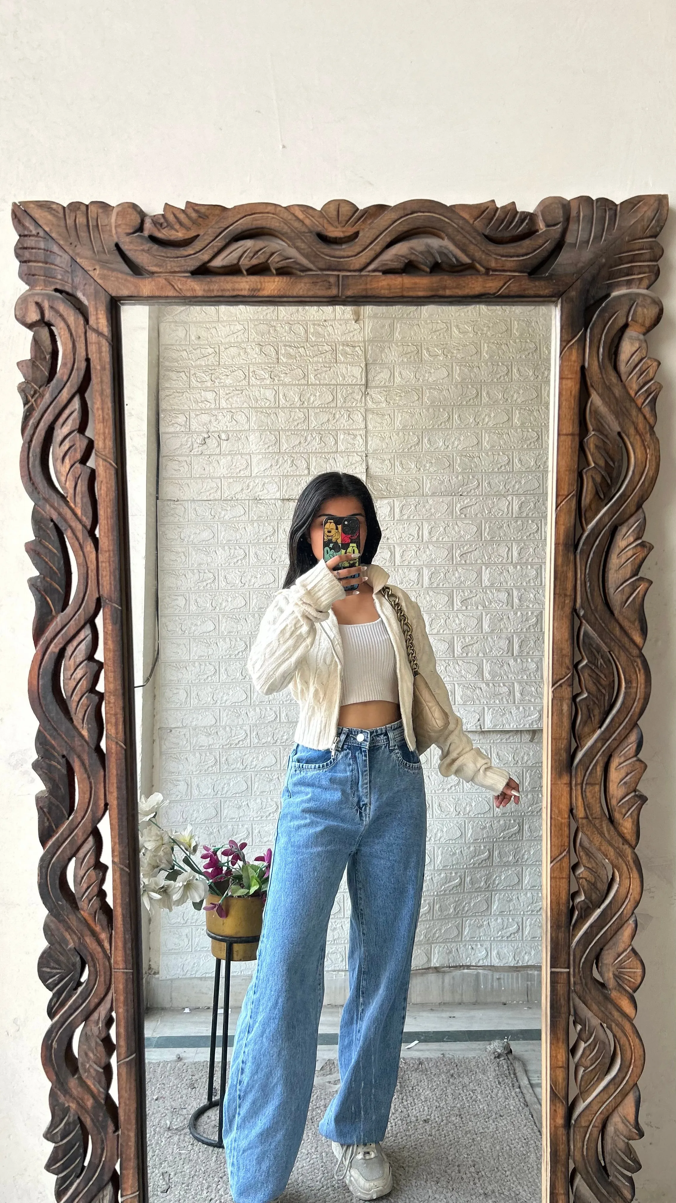 Crop zipper xs