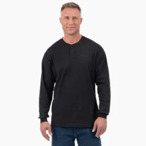 DICKIES Long Sleeve Knit Henley Black