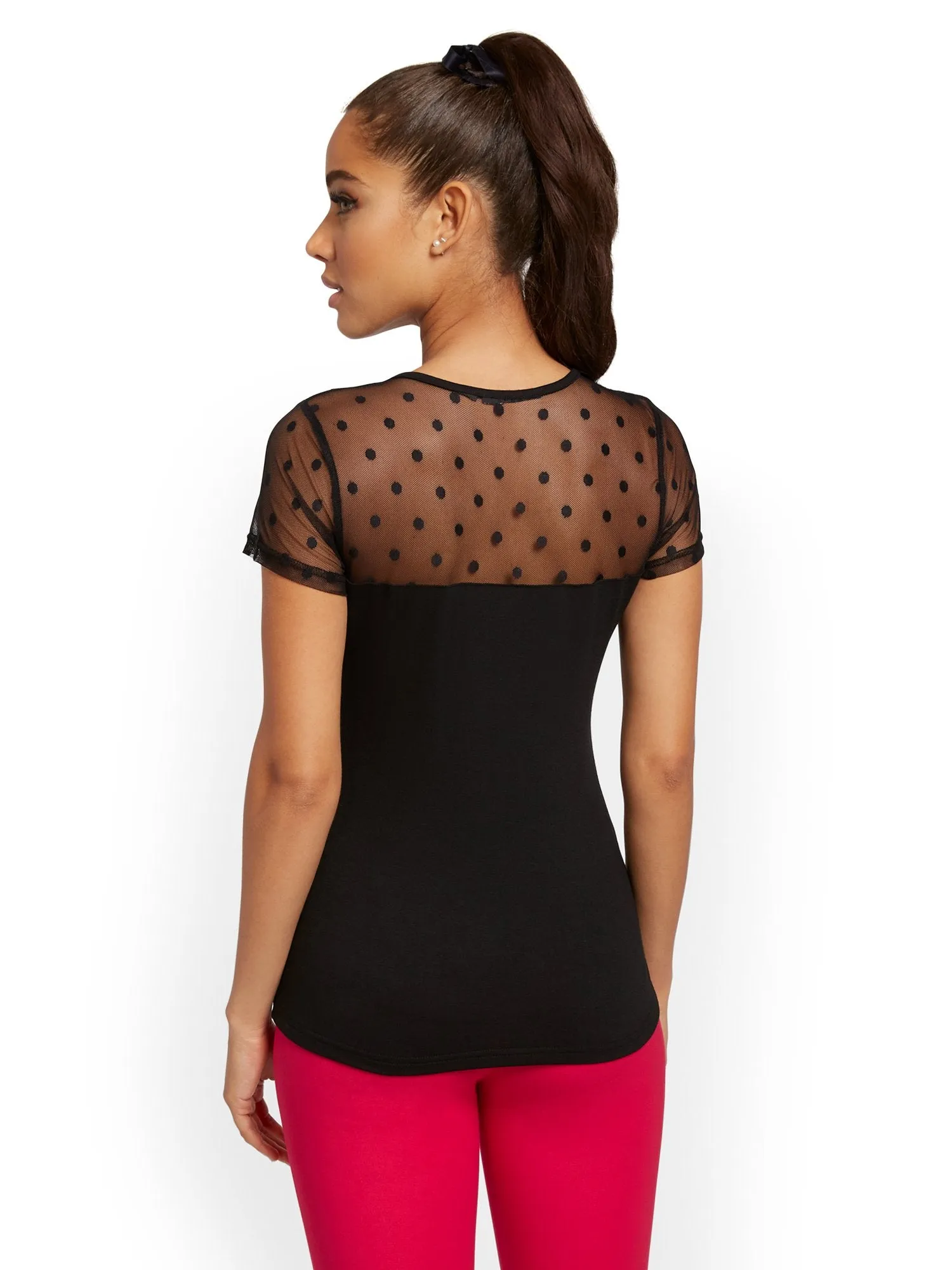 Dot Mesh Top