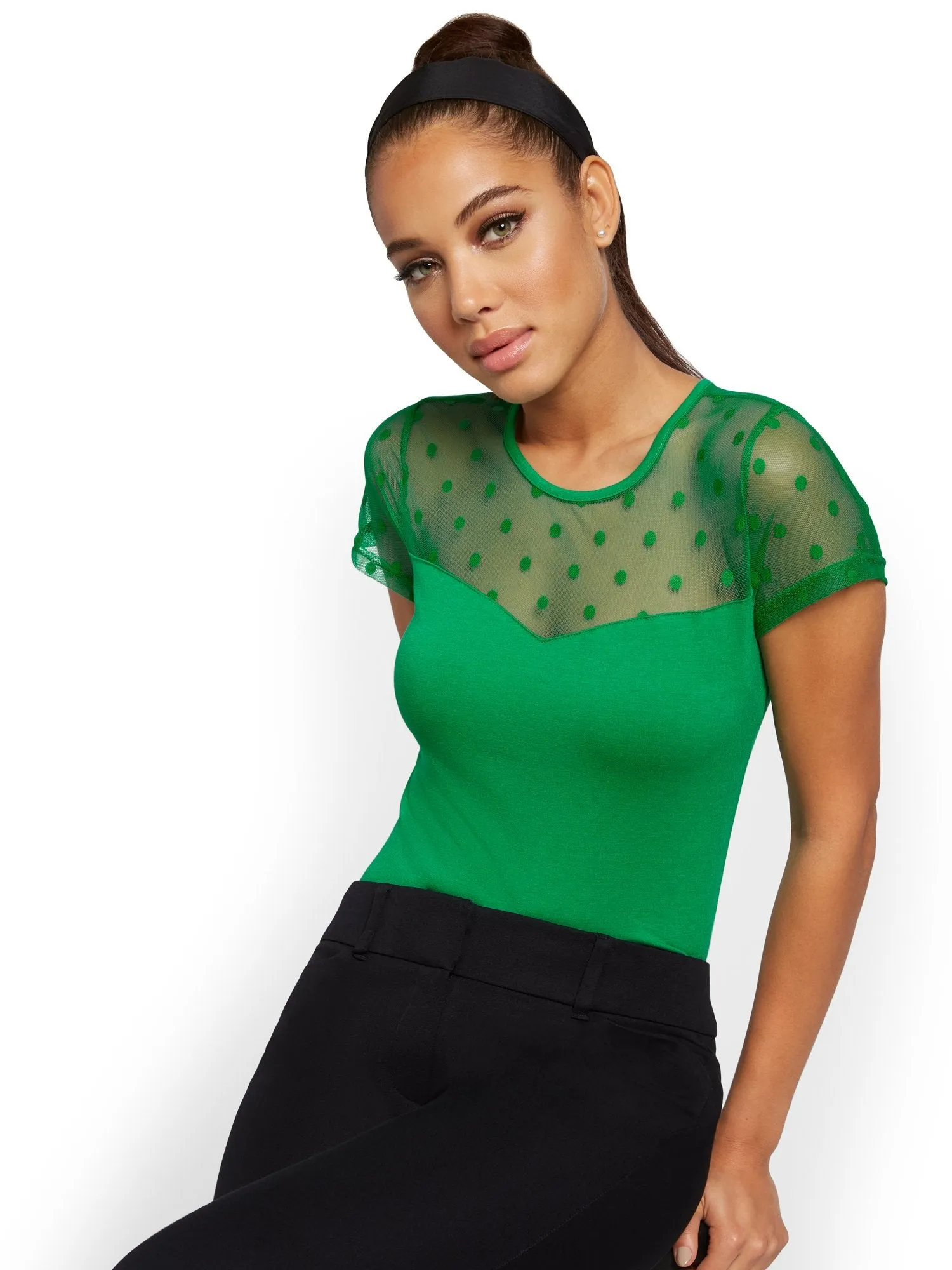 Dot Mesh Top
