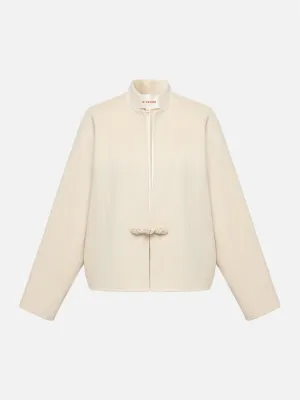 EP YAYING New Chinese Style Wool Coat