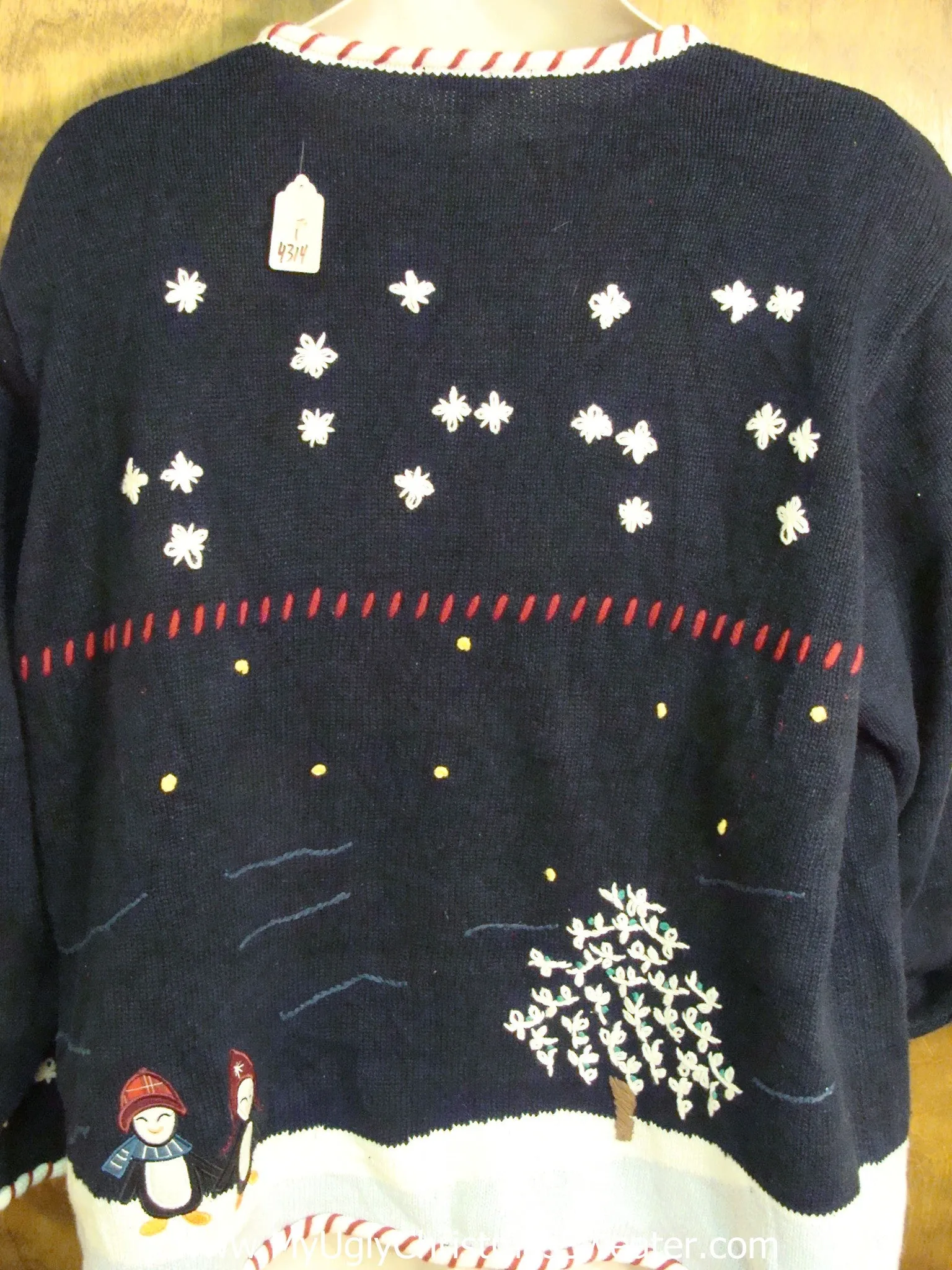 Festive 2sided Snowman Themed Funny Christmas Sweater