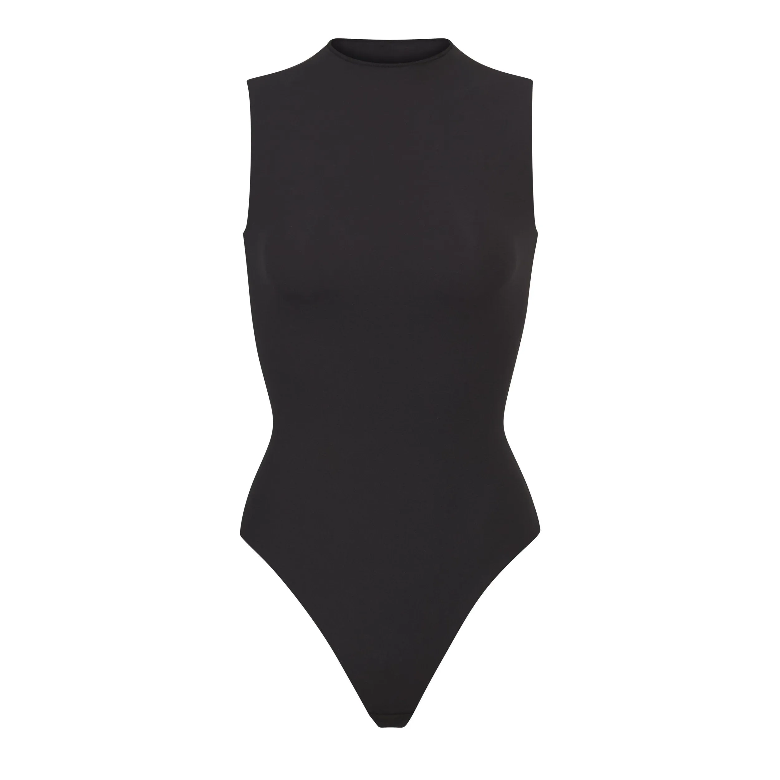 FITS EVERYBODY SLEEVELESS MOCK NECK BODYSUIT | ONYX