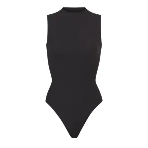 FITS EVERYBODY SLEEVELESS MOCK NECK BODYSUIT | ONYX