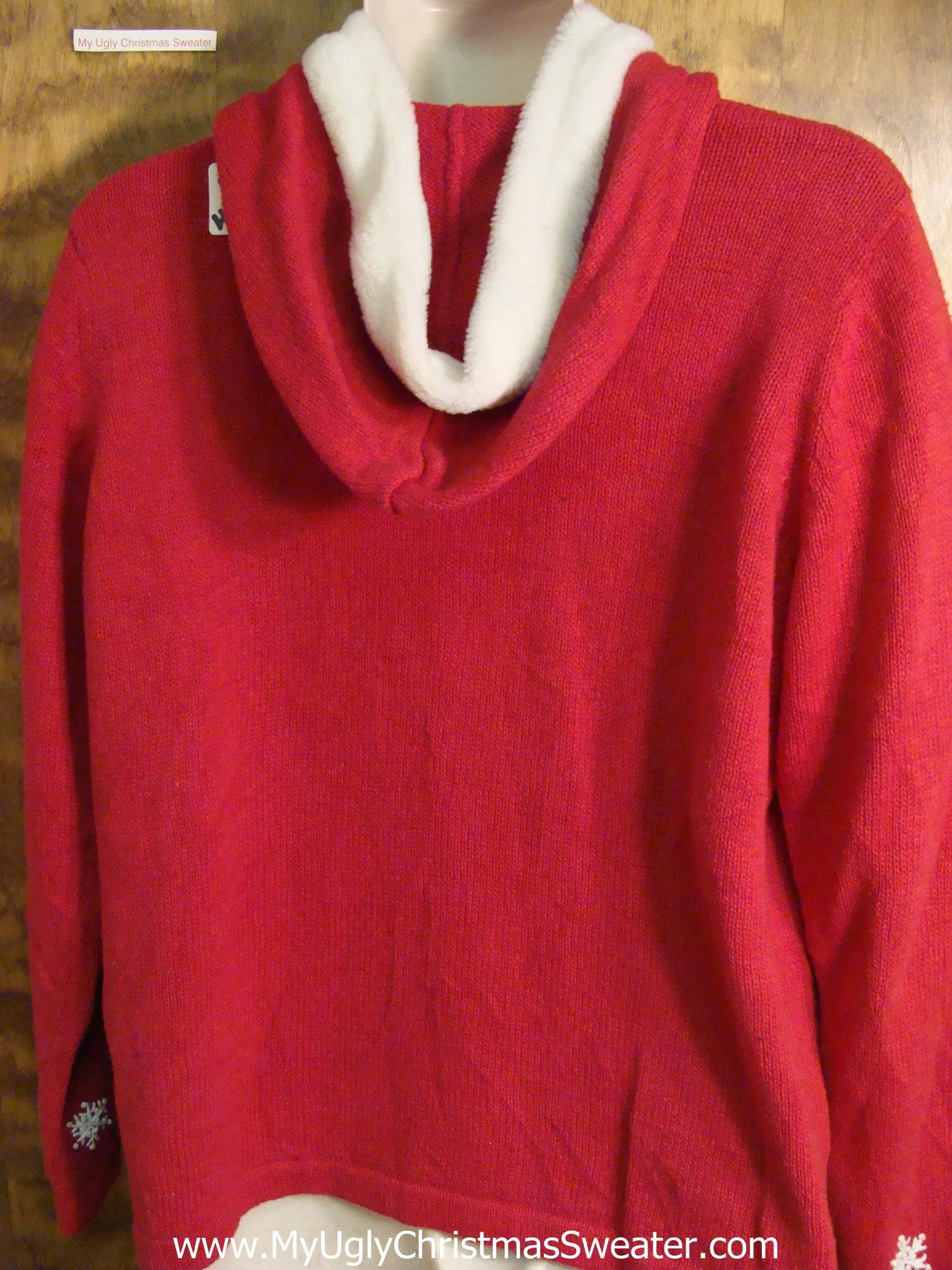 Fun Hoodie Snowglobe Themed Ugly Christmas Sweater