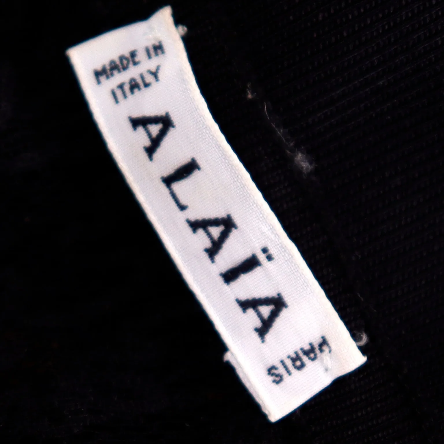F/W 1990 Azzedine Alaia Black Lace Illusion Runway Mini Dress