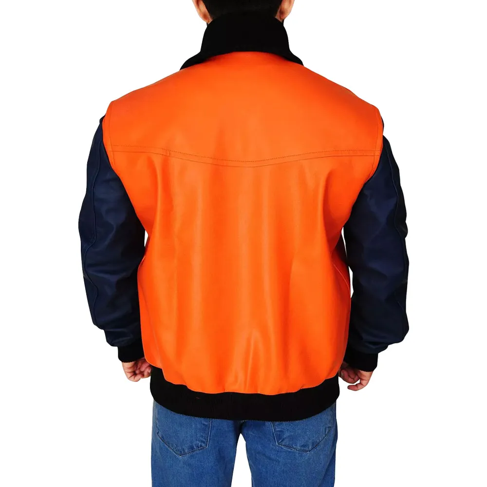 Goku 59 Orange Leather Jacket