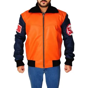 Goku 59 Orange Leather Jacket